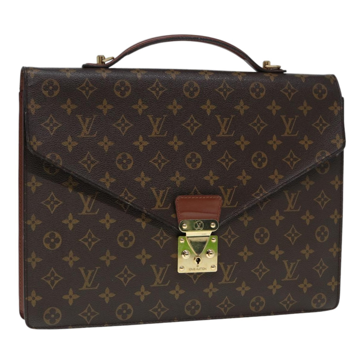 LOUIS VUITTON Monogram Porte Documents Bandouliere Bag M53338 LV bs17736