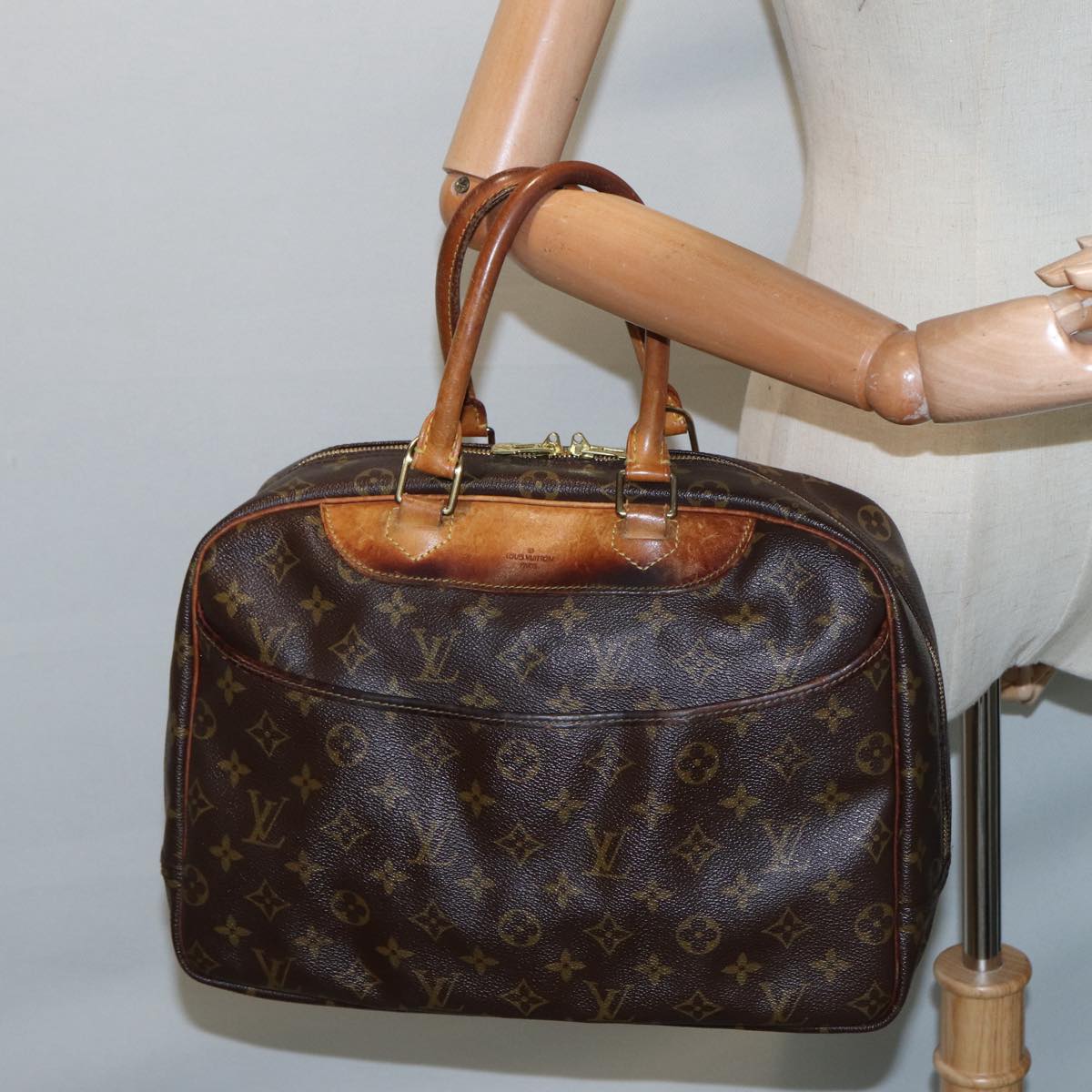 LOUIS VUITTON Monogram Deauville Hand Bag M47270 LV bs17745