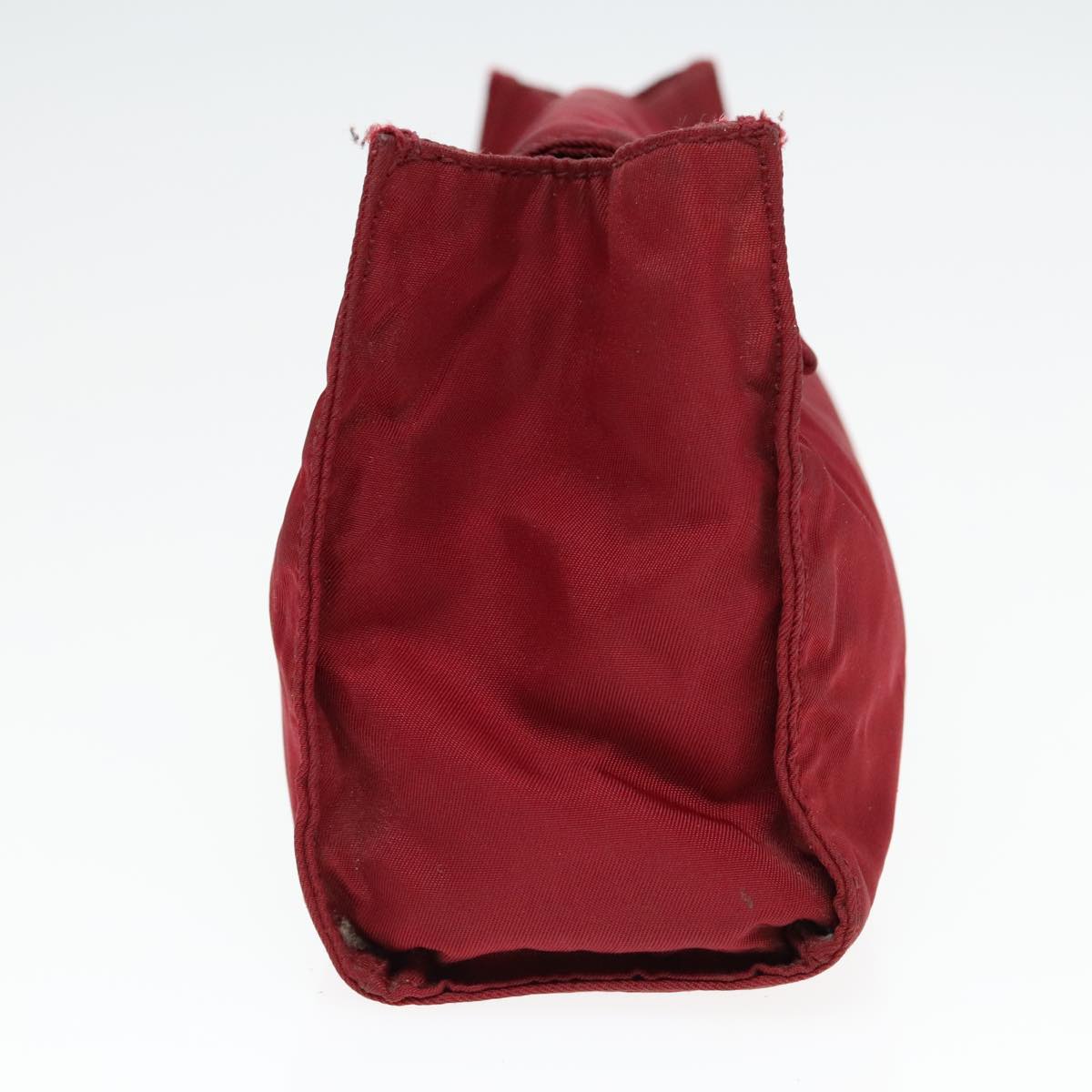 Luxury Prada Pouch Nylon Red Silver  bs17748