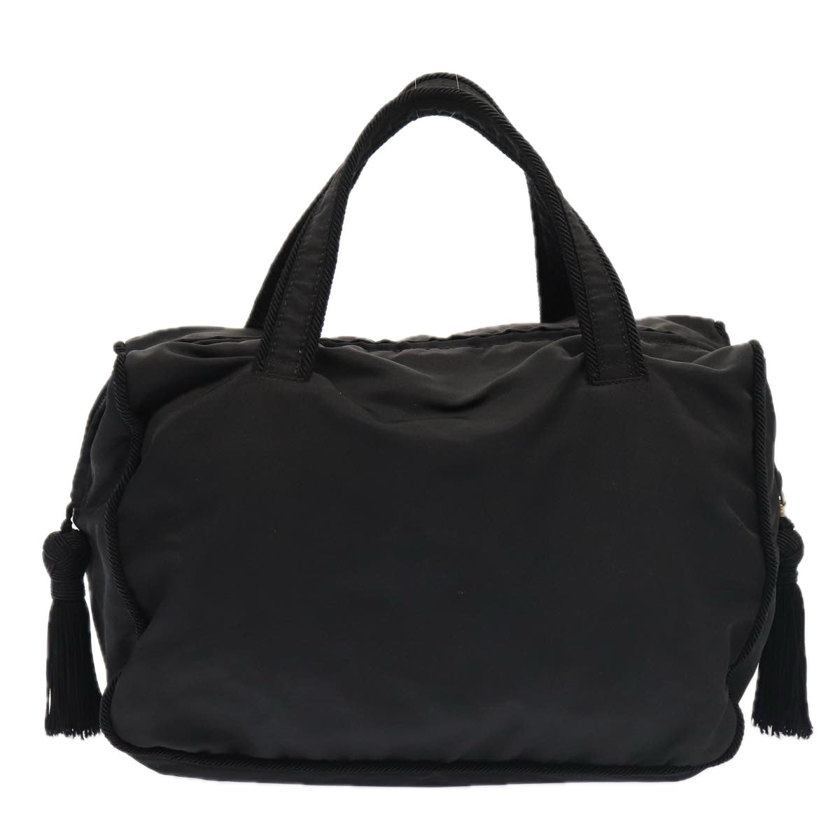 Luxury Prada Hand Bag Nylon Black Silver  bs17749