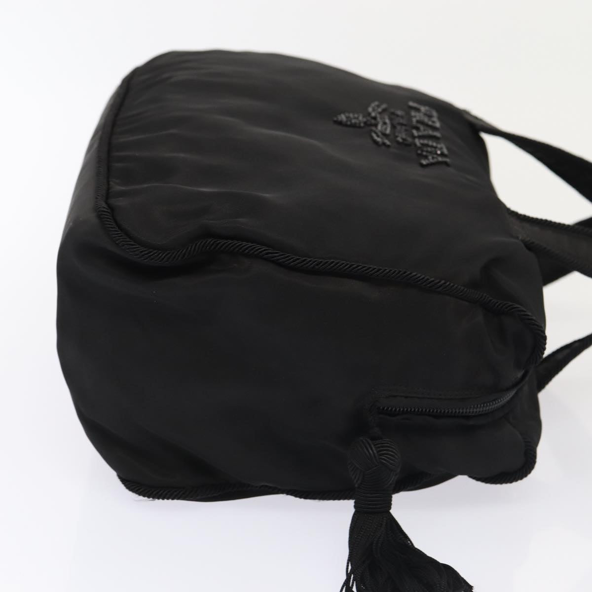 Luxury Prada Hand Bag Nylon Black Silver  bs17749
