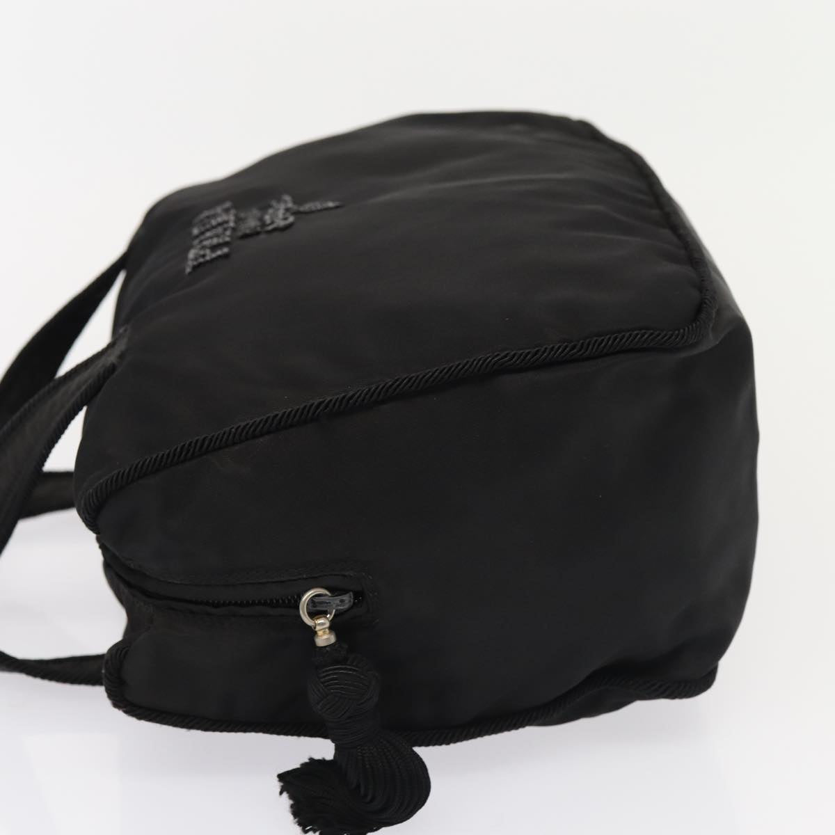 Luxury Prada Hand Bag Nylon Black Silver  bs17749