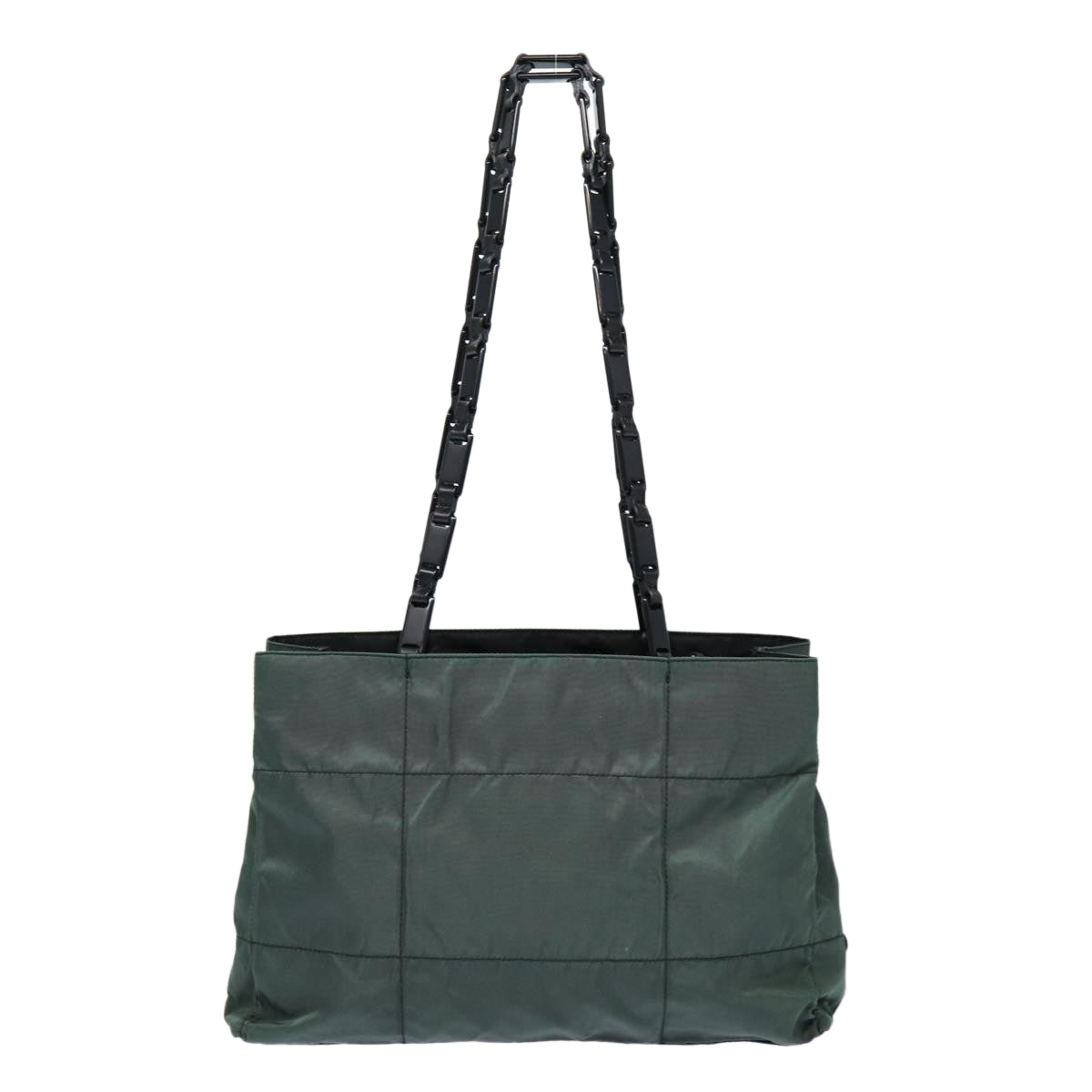 Luxury Prada Shoulder Bag Nylon Green Silver  bs17753