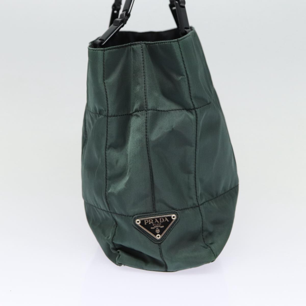 Luxury Prada Shoulder Bag Nylon Green Silver  bs17753