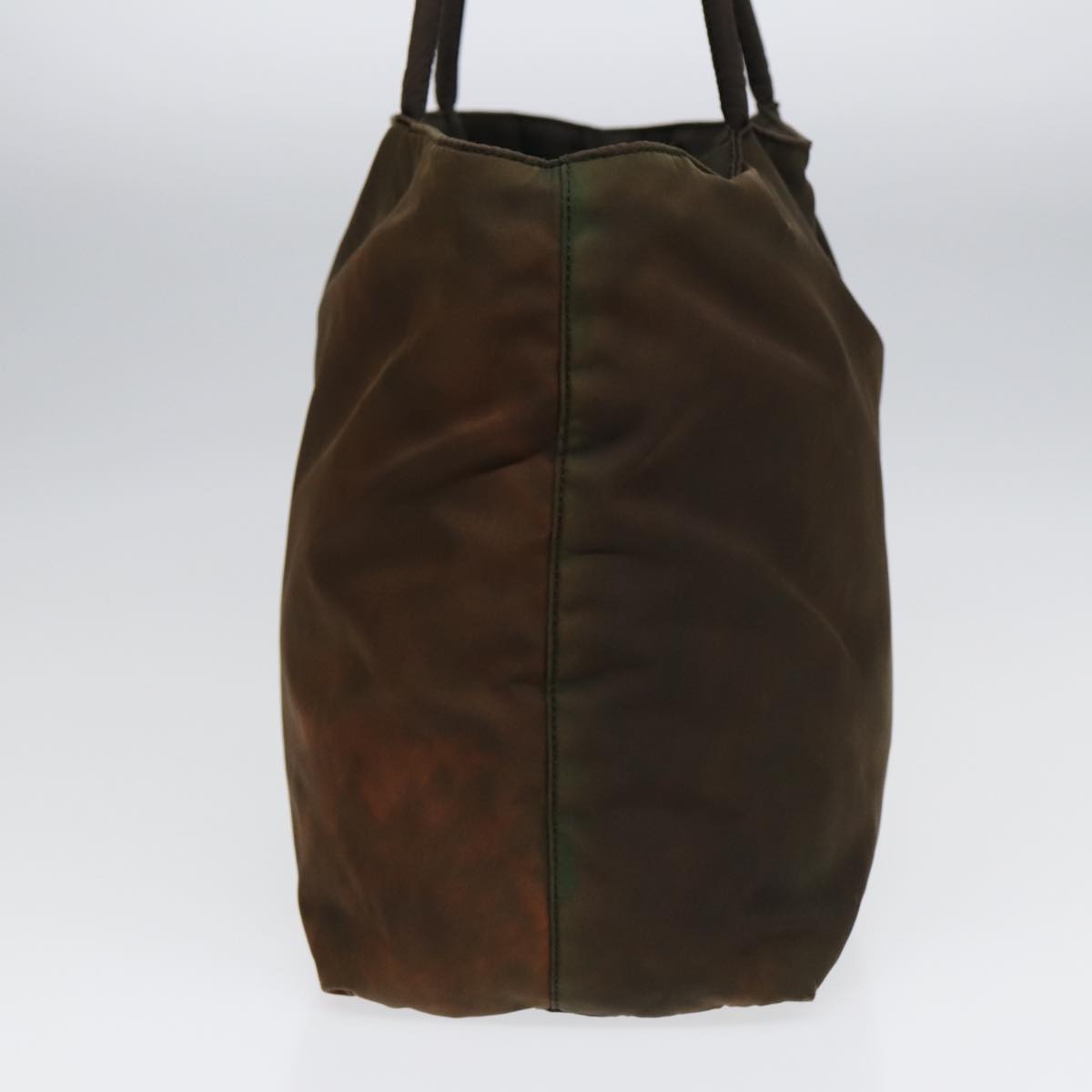 Luxury Prada Shoulder Bag Nylon Brown Silver  bs17755