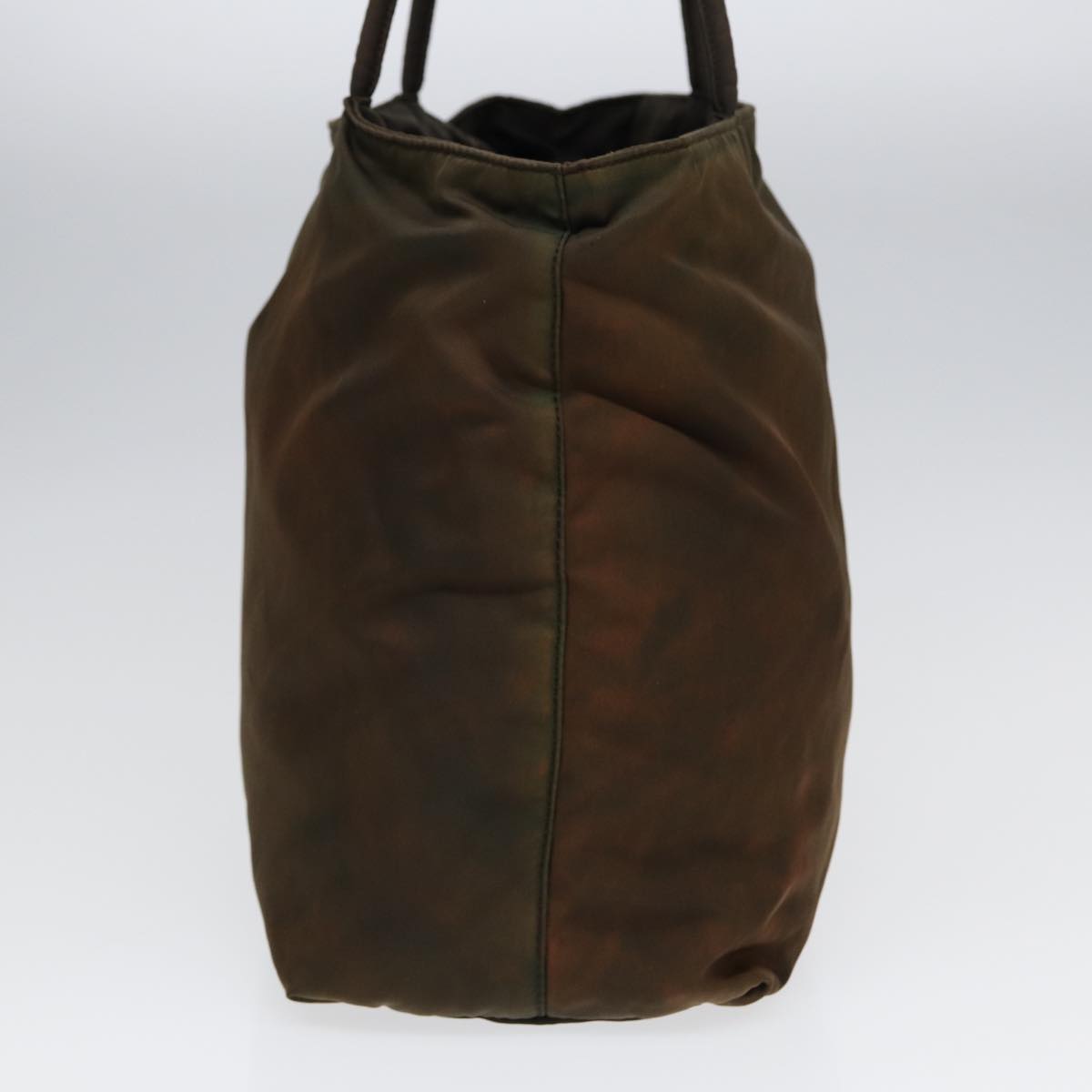 Luxury Prada Shoulder Bag Nylon Brown Silver  bs17755