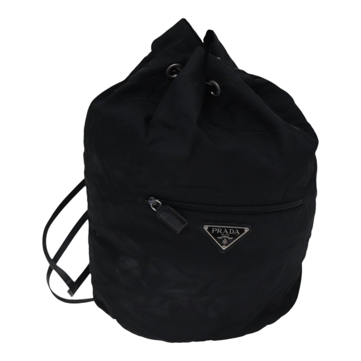 Luxury Prada Shoulder Bag Nylon Black Silver  bs17756