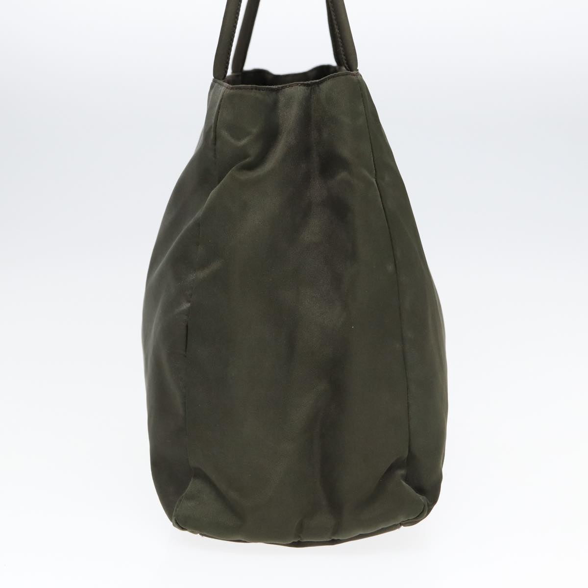 Luxury Prada Tote Bag Nylon Khaki Silver  bs17777
