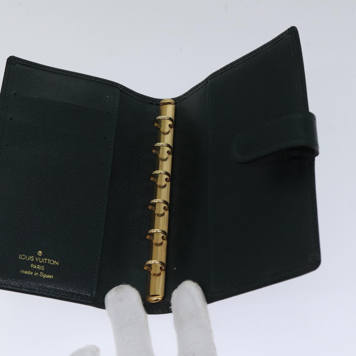 LOUIS VUITTON Taiga Agenda PM Day Planner Cover Epicea R20424 LV bs17801