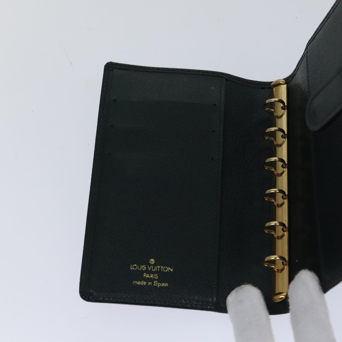 LOUIS VUITTON Taiga Agenda PM Day Planner Cover Epicea R20424 LV bs17801