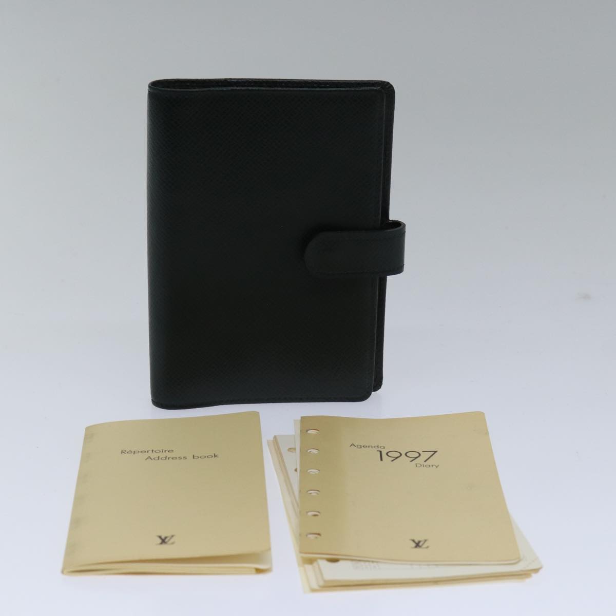 LOUIS VUITTON Taiga Agenda PM Day Planner Cover Epicea R20424 LV bs17801