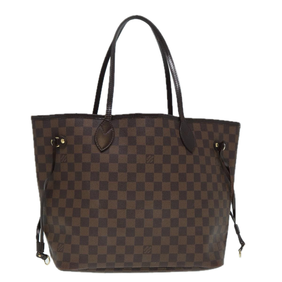LOUIS VUITTON Damier Ebene Neverfull MM Tote Bag N51105 LV bs17806