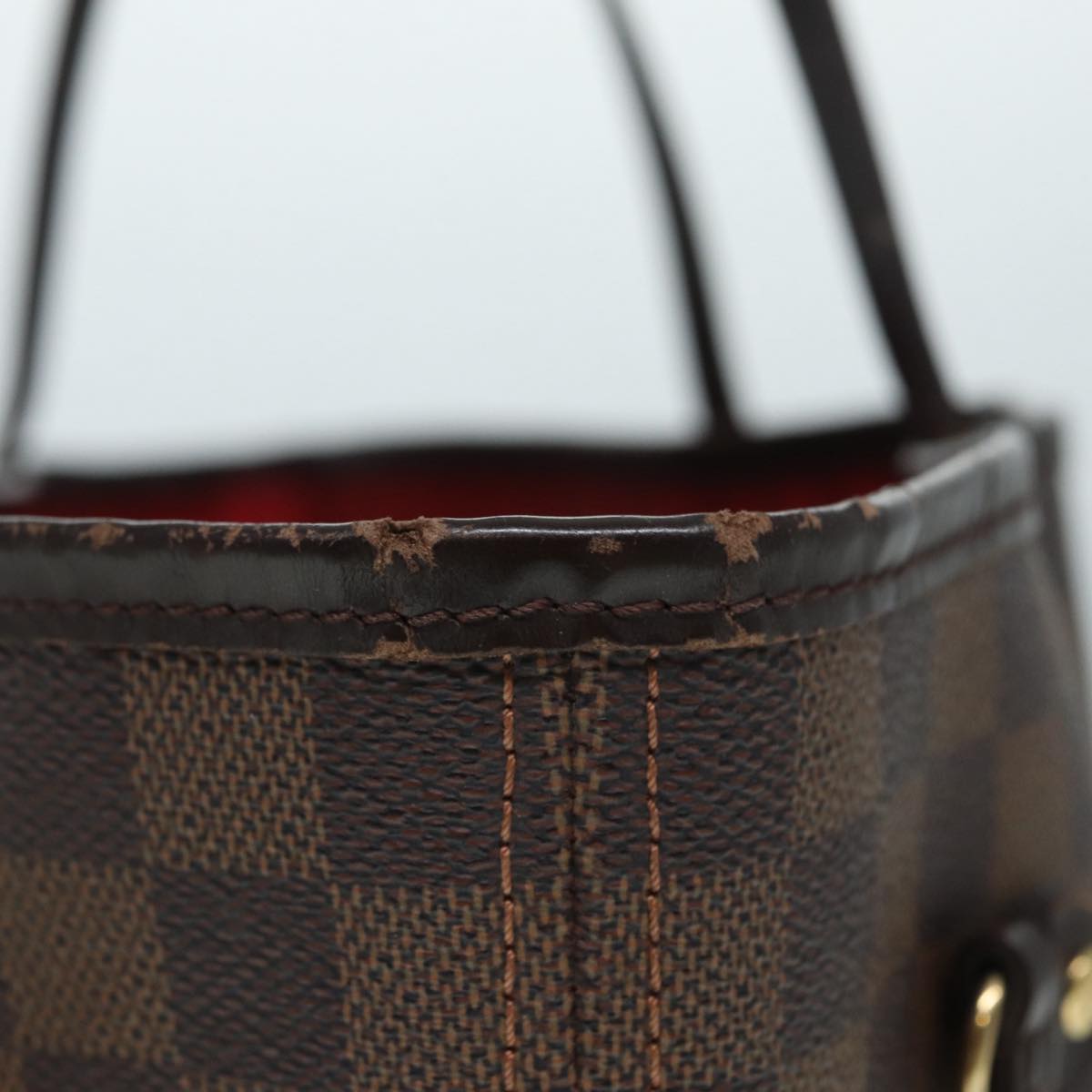LOUIS VUITTON Damier Ebene Neverfull MM Tote Bag N51105 LV bs17806