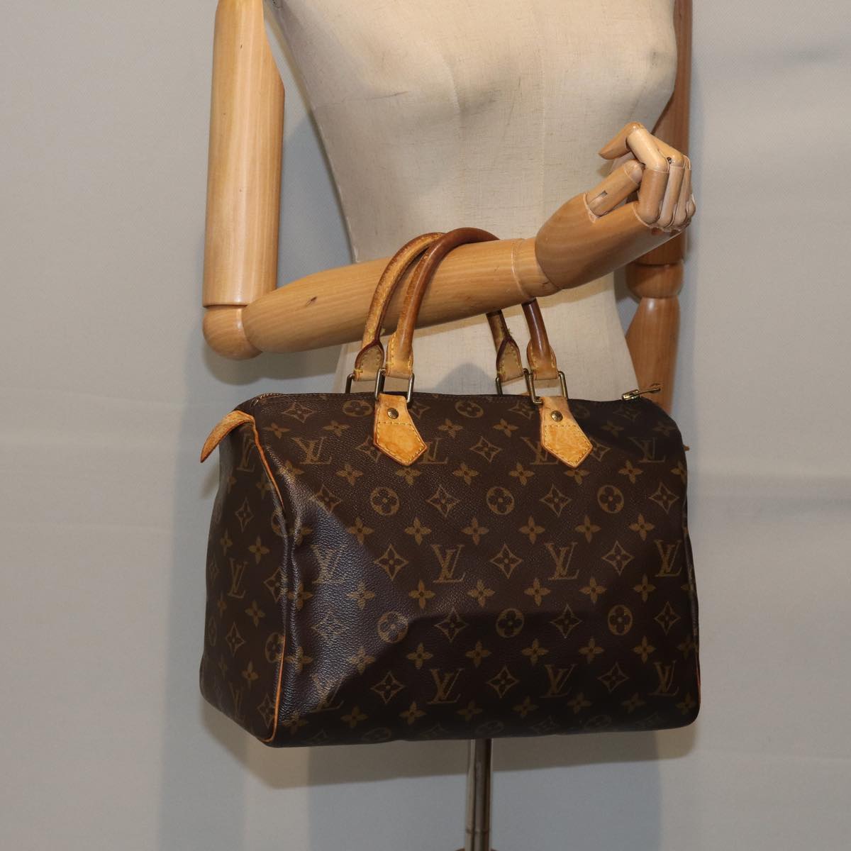 LOUIS VUITTON Monogram Speedy 30 Hand Bag M41526 LV bs17809