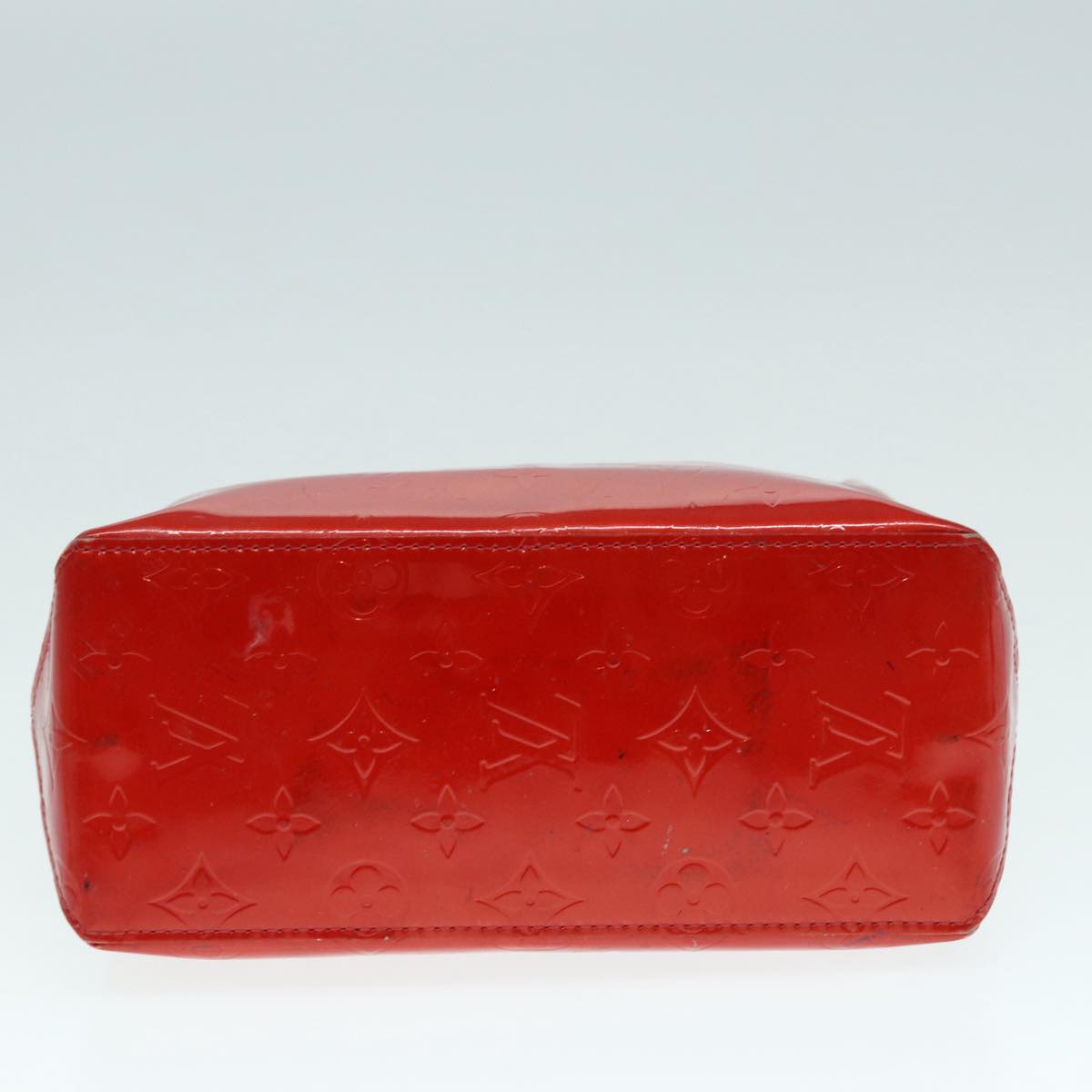 LOUIS VUITTON Monogram Vernis Reade PM Hand Bag Red Rouge M91088 LV bs17816