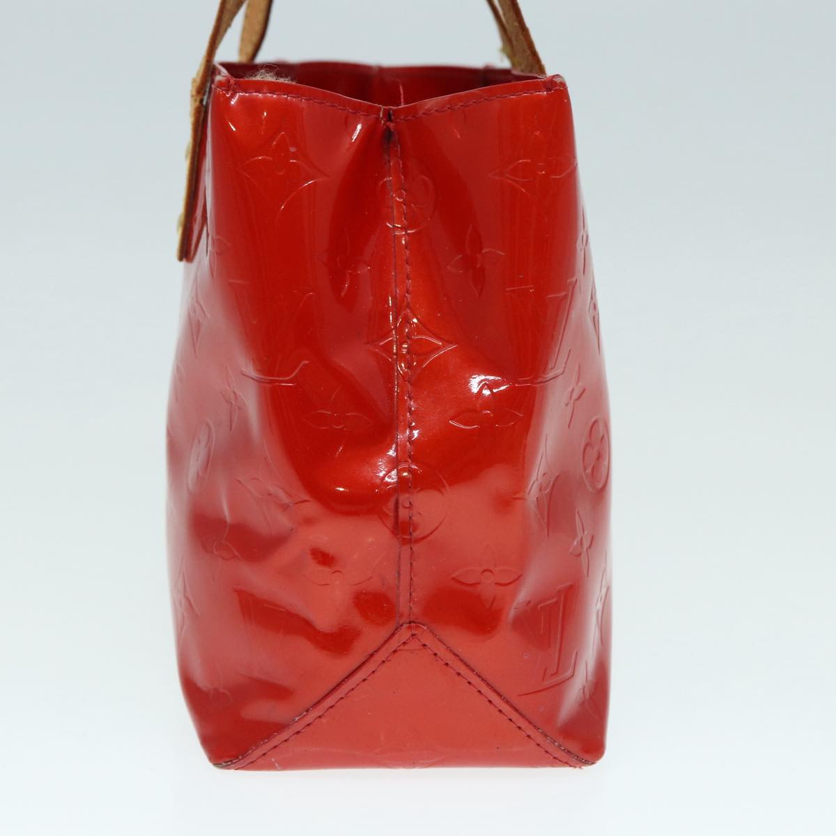 LOUIS VUITTON Monogram Vernis Reade PM Hand Bag Red Rouge M91088 LV bs17816