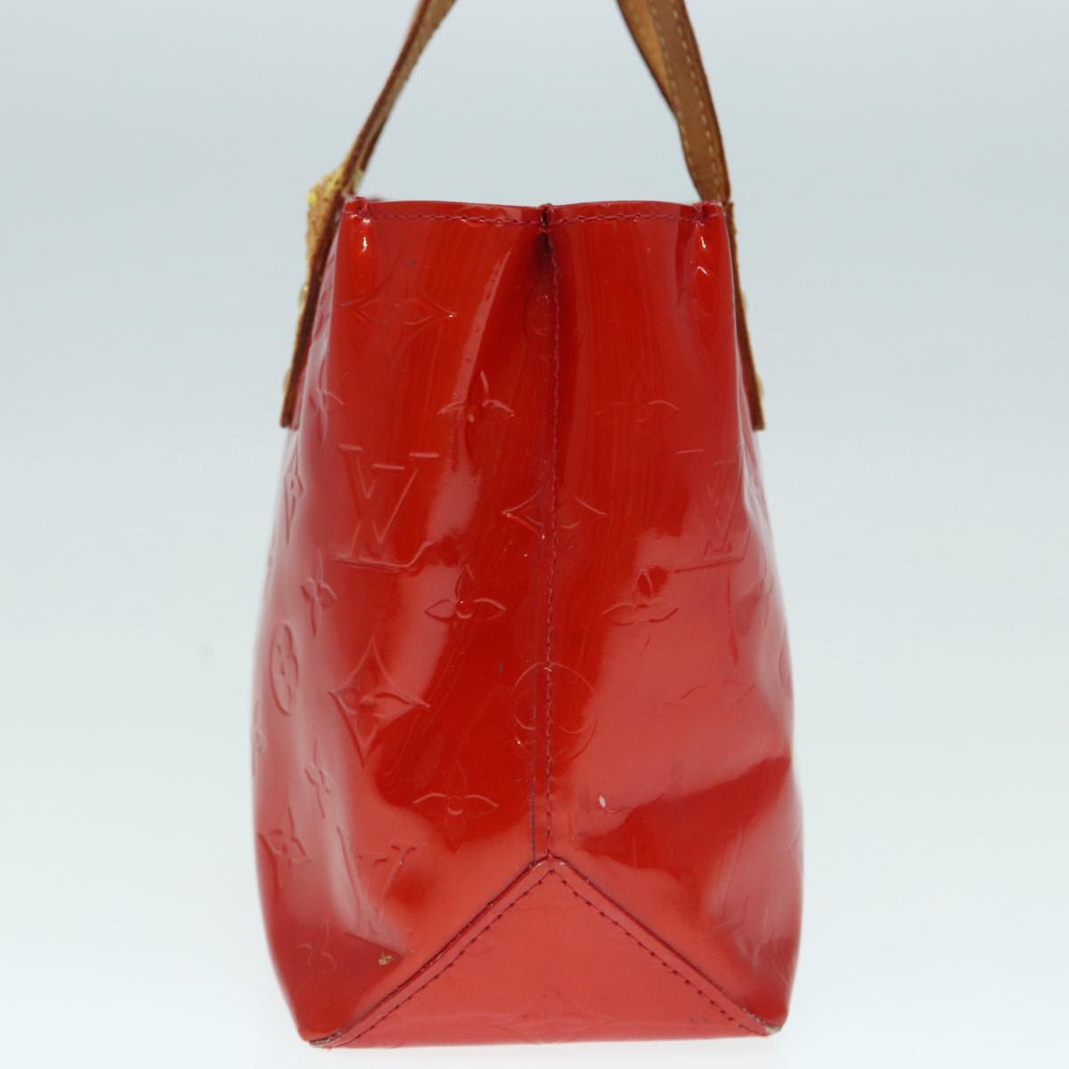 LOUIS VUITTON Monogram Vernis Reade PM Hand Bag Red Rouge M91088 LV bs17816