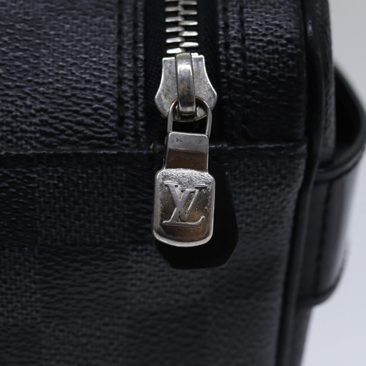 LOUIS VUITTON Damier Graphite Toilet Pouch Clutch Bag N47625 LV bs17818
