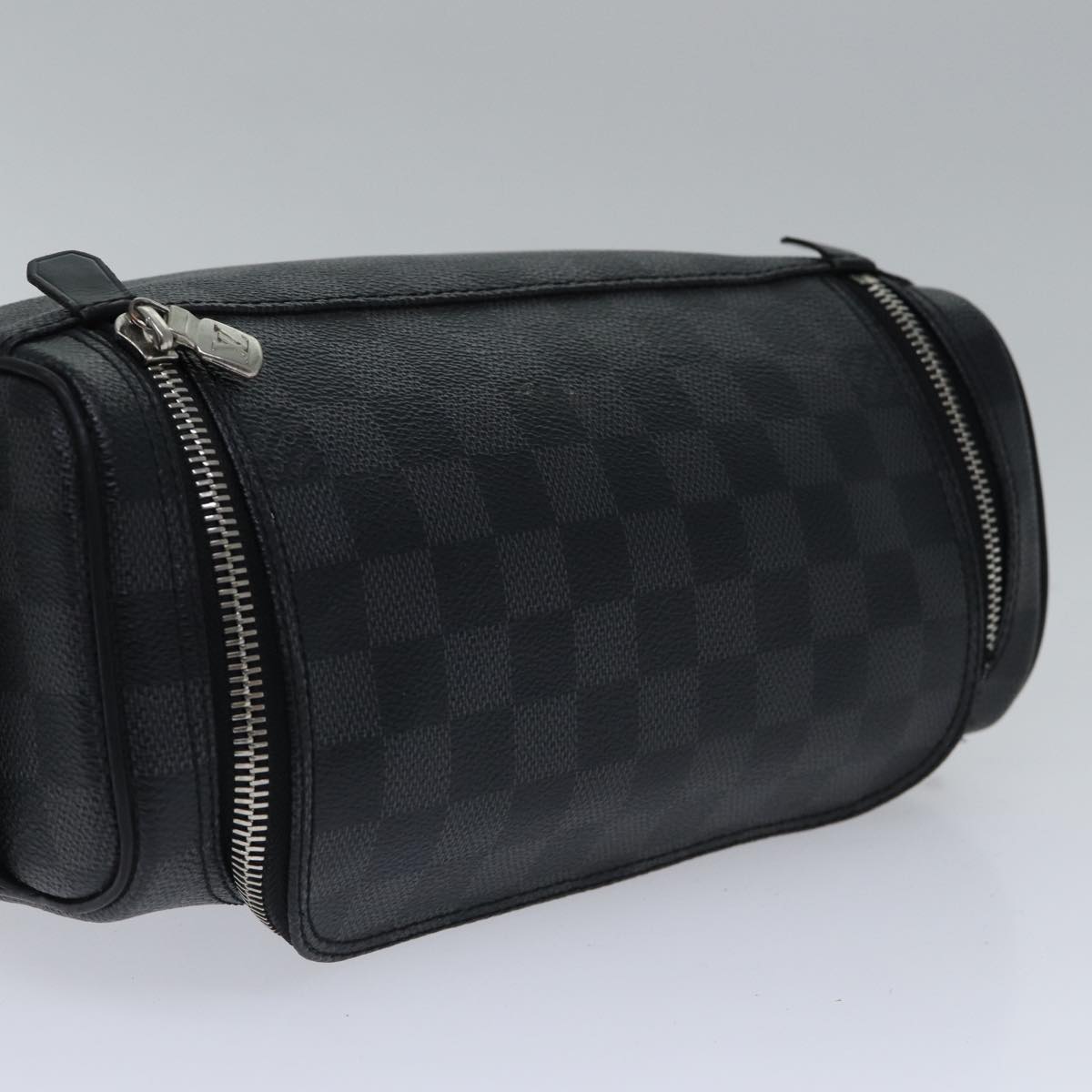 LOUIS VUITTON Damier Graphite Toilet Pouch Clutch Bag N47625 LV bs17818