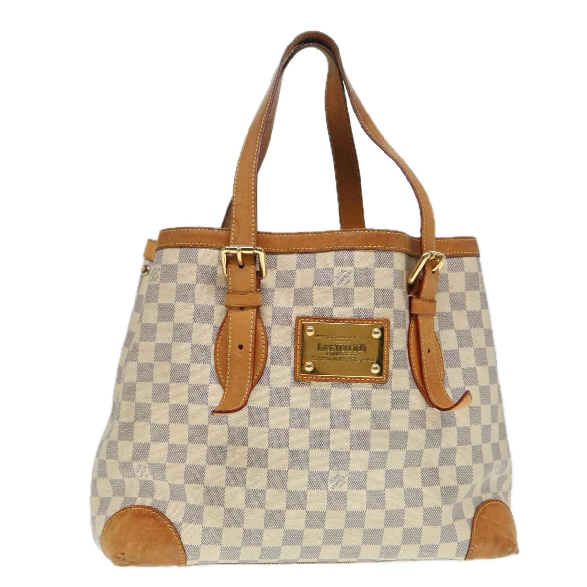 LOUIS VUITTON Damier Azur Hampstead MM Tote Bag N51206 LV bs17824