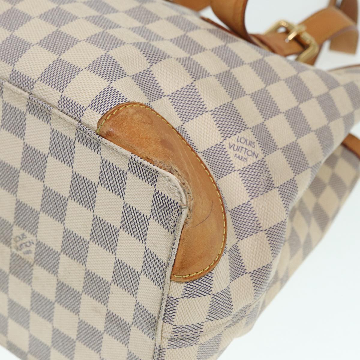 LOUIS VUITTON Damier Azur Hampstead MM Tote Bag N51206 LV bs17824