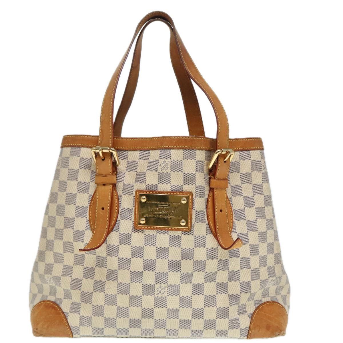 LOUIS VUITTON Damier Azur Hampstead MM Tote Bag N51206 LV bs17824