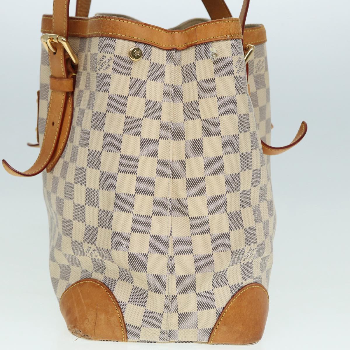 LOUIS VUITTON Damier Azur Hampstead MM Tote Bag N51206 LV bs17824
