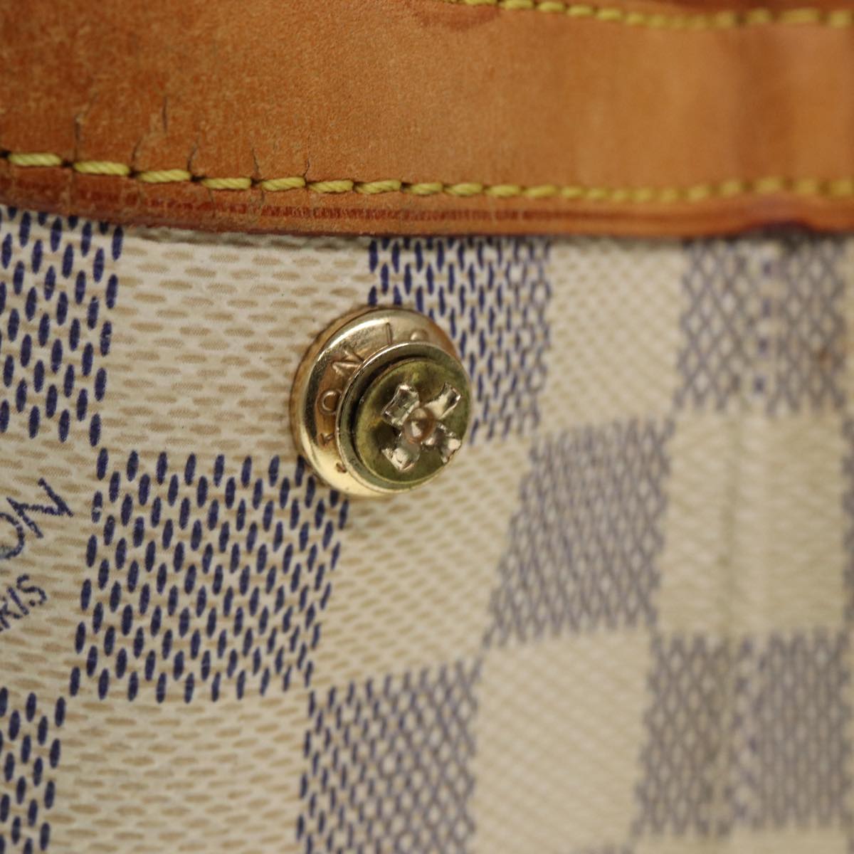 LOUIS VUITTON Damier Azur Hampstead MM Tote Bag N51206 LV bs17824