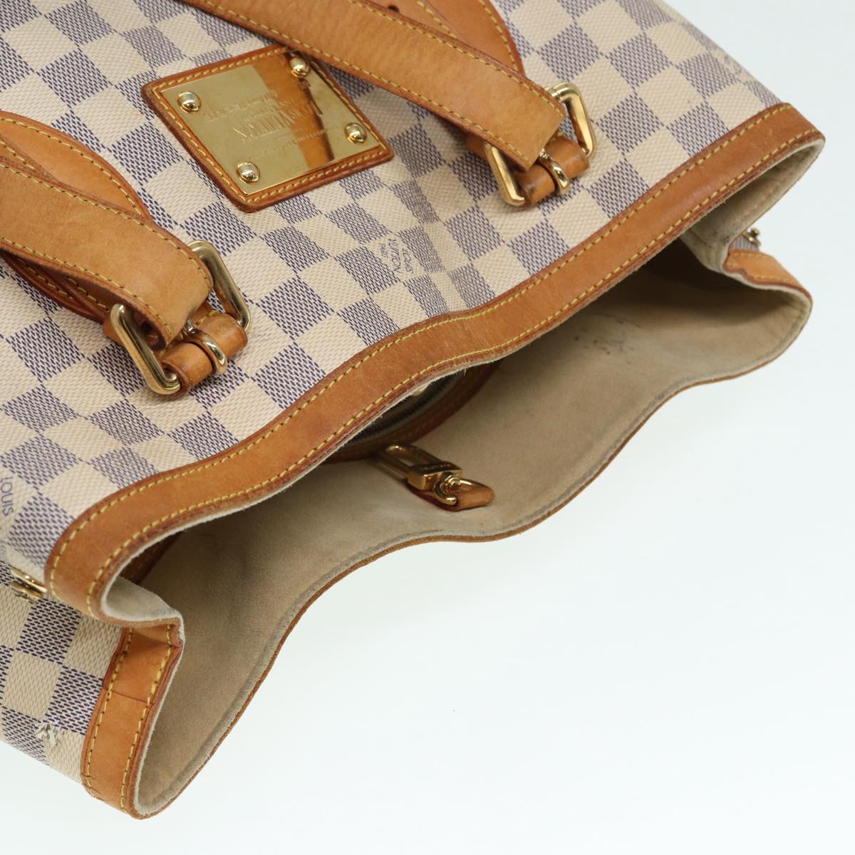 LOUIS VUITTON Damier Azur Hampstead MM Tote Bag N51206 LV bs17824