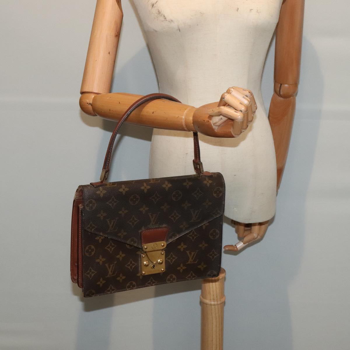 LOUIS VUITTON Monogram Concorde Hand Bag M51190 LV bs17827