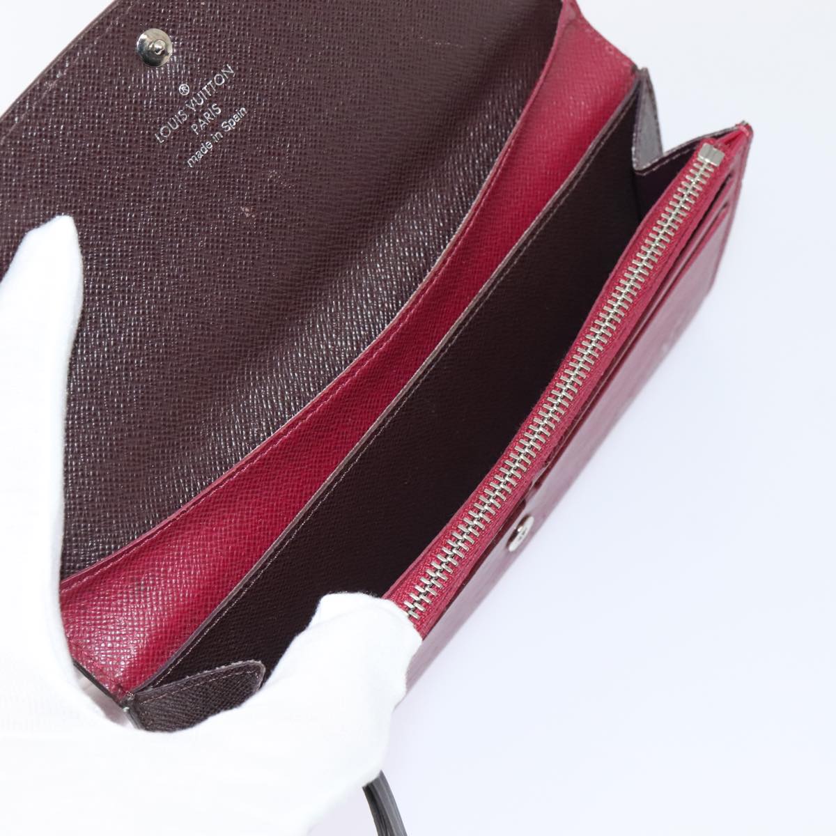 LOUIS VUITTON Epi Portefeuille Emily Long Wallet Fuchsia M60851 LV bs17841