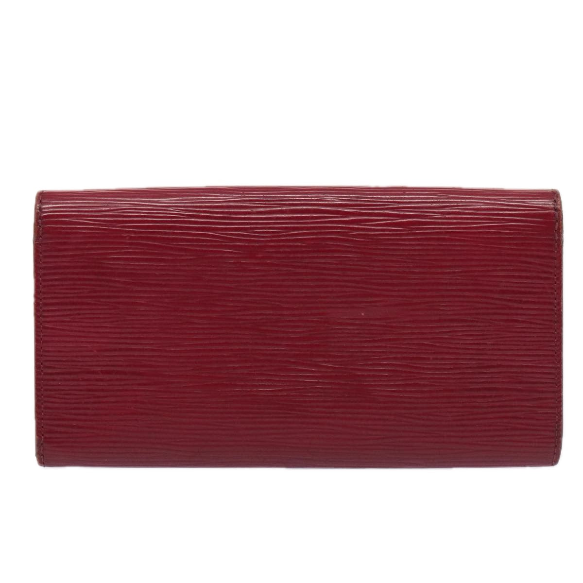 LOUIS VUITTON Epi Portefeuille Emily Long Wallet Fuchsia M60851 LV bs17841