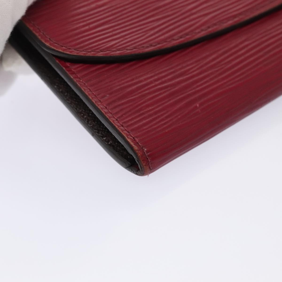LOUIS VUITTON Epi Portefeuille Emily Long Wallet Fuchsia M60851 LV bs17841