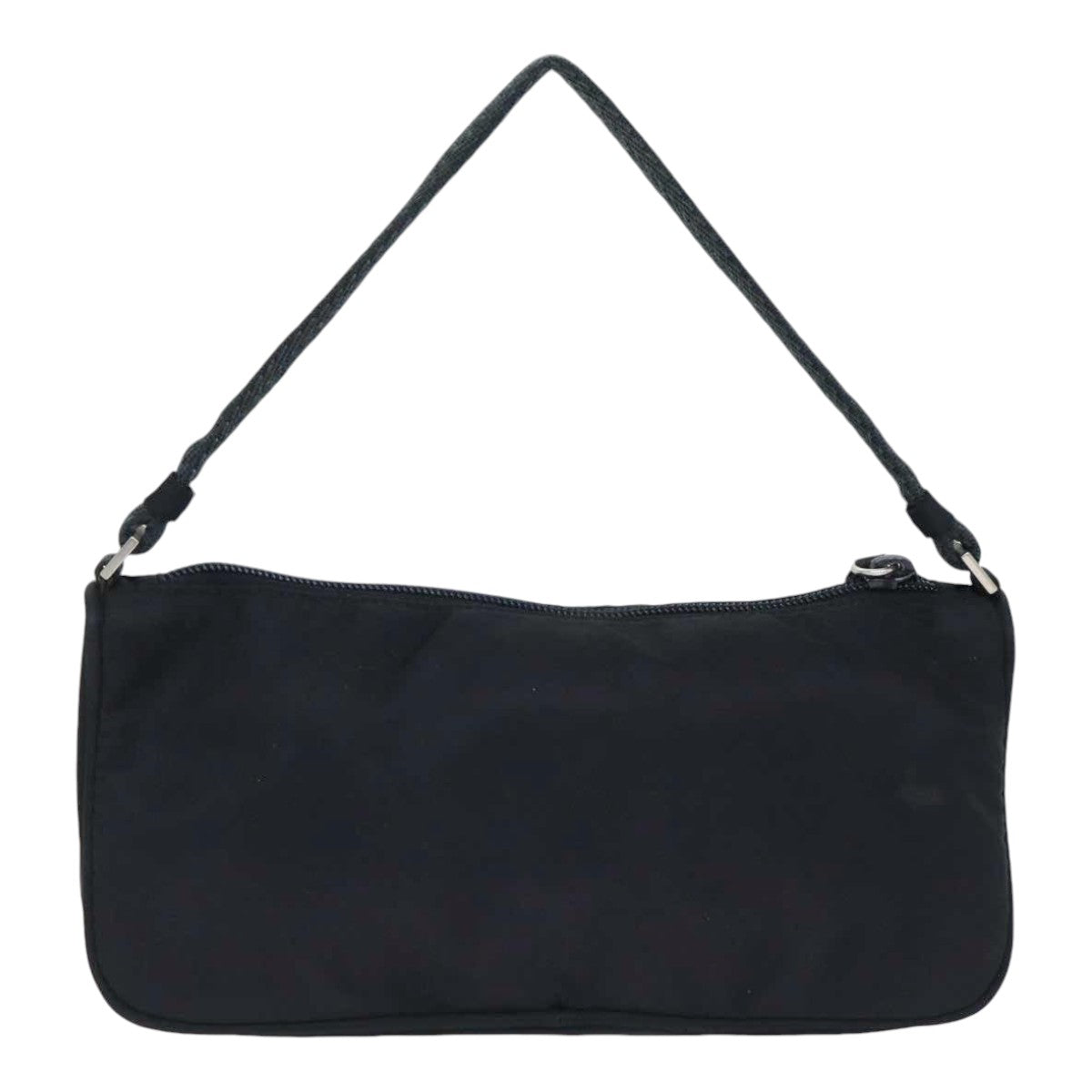 Luxury Prada Accessory Pouch Nylon Black Silver  bs17843