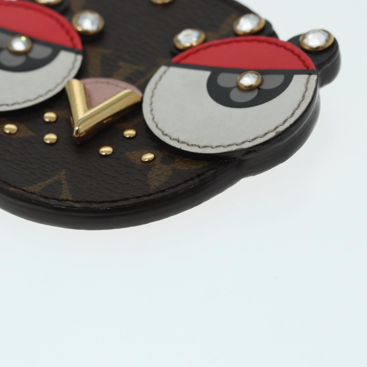 LOUIS VUITTON Monogram Porte Cles Animal Face Charm M68216 LV bs17848