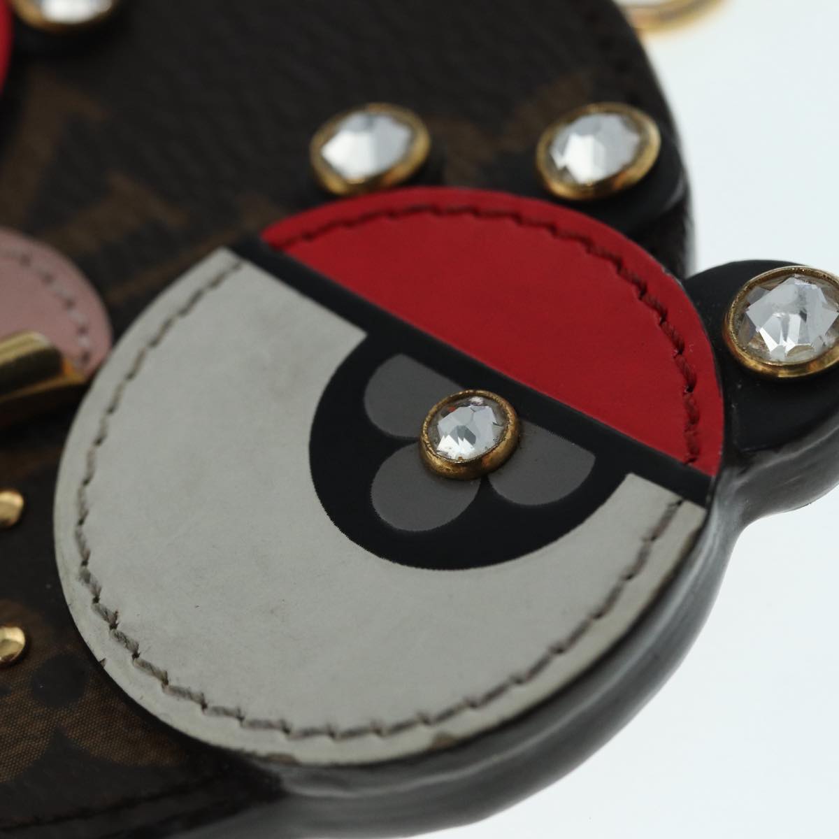 LOUIS VUITTON Monogram Porte Cles Animal Face Charm M68216 LV bs17848