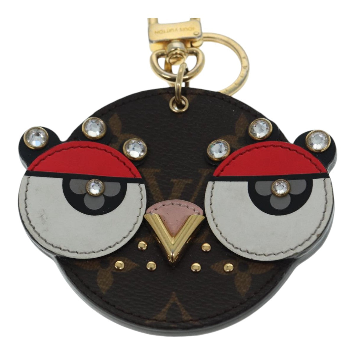 LOUIS VUITTON Monogram Porte Cles Animal Face Charm M68216 LV bs17848