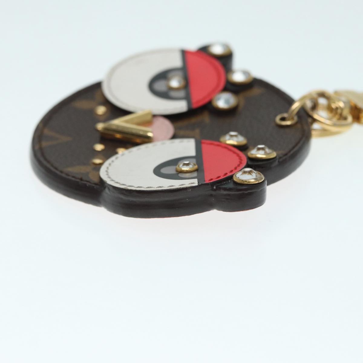LOUIS VUITTON Monogram Porte Cles Animal Face Charm M68216 LV bs17848