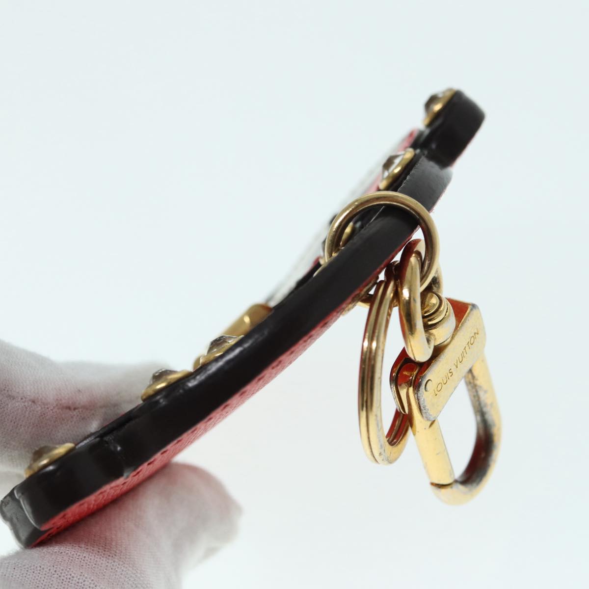 LOUIS VUITTON Monogram Porte Cles Animal Face Charm M68216 LV bs17848