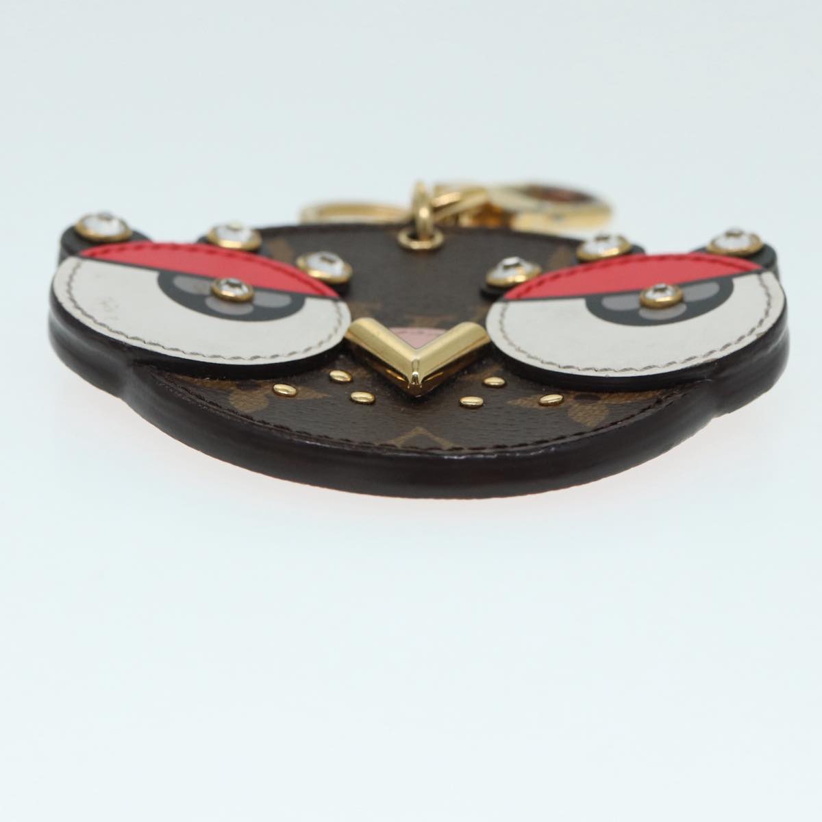 LOUIS VUITTON Monogram Porte Cles Animal Face Charm M68216 LV bs17848