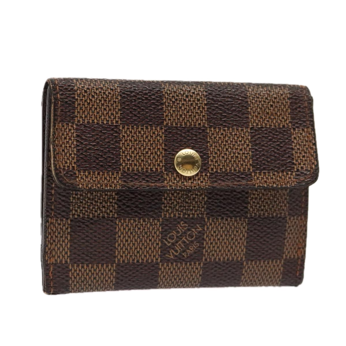 LOUIS VUITTON Damier Ebene Ludlow Coin Purse N62925 LV bs17850
