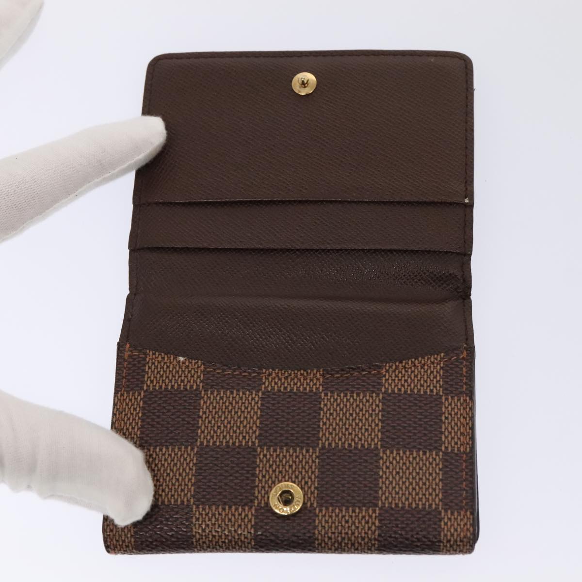 LOUIS VUITTON Damier Ebene Ludlow Coin Purse N62925 LV bs17850