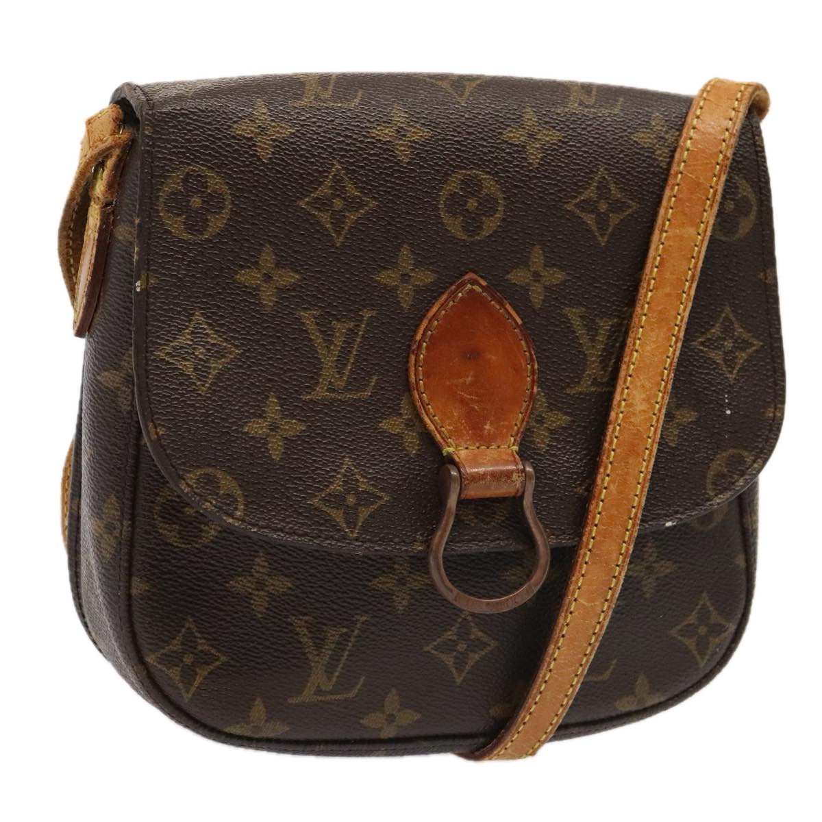LOUIS VUITTON Monogram Saint Cloud MM Shoulder Bag M51243 LV bs17852