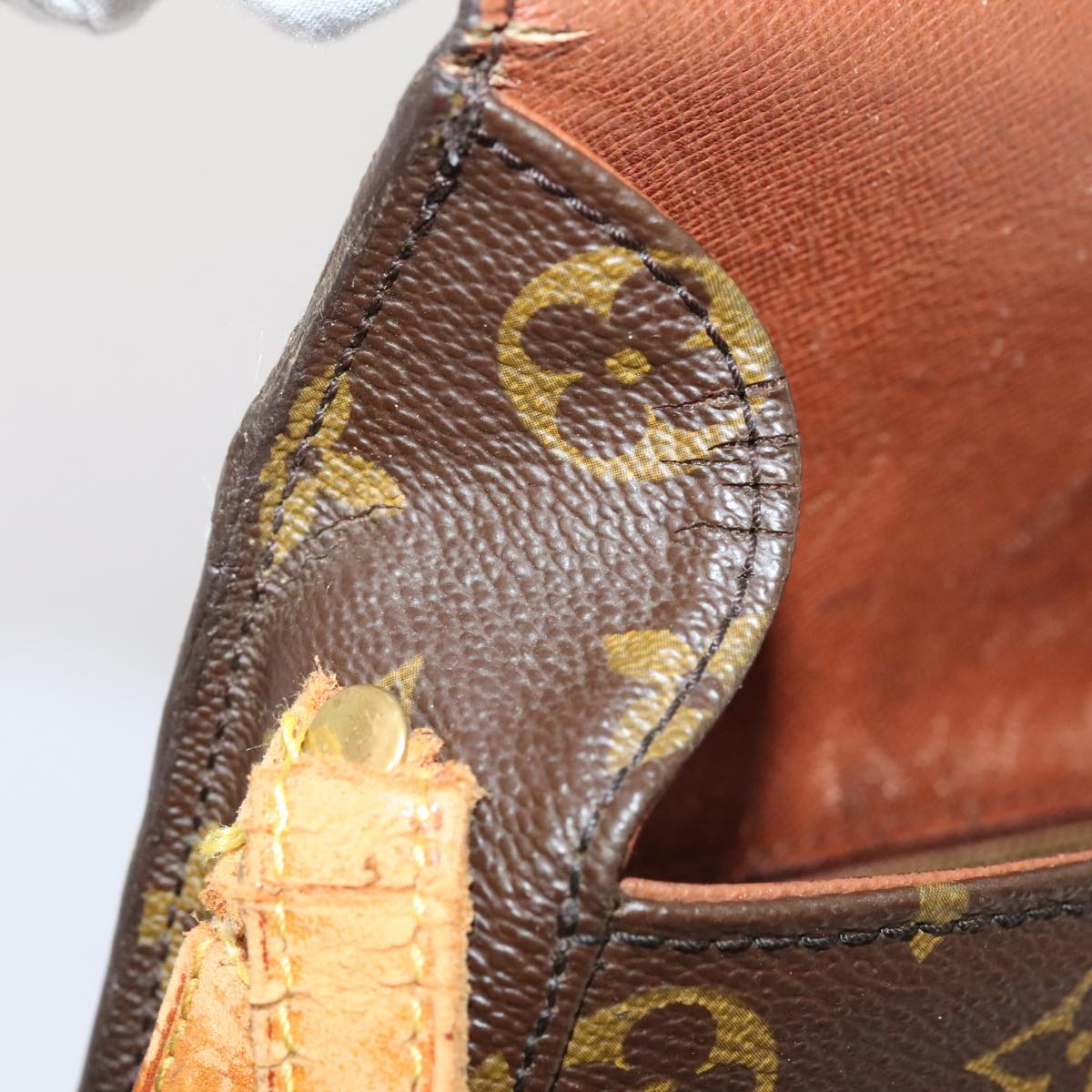 LOUIS VUITTON Monogram Saint Cloud MM Shoulder Bag M51243 LV bs17852