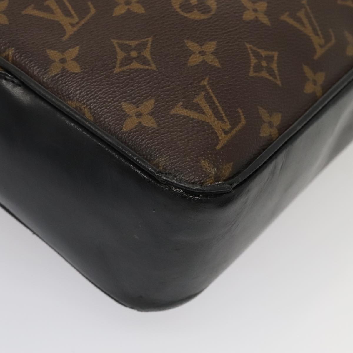 LOUIS VUITTON Monogram Macassar Soft briefcase Bag 2way M56719 LV bs17853