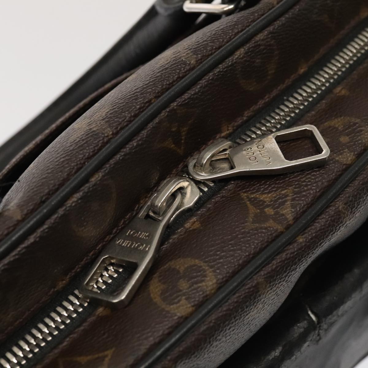 LOUIS VUITTON Monogram Macassar Soft briefcase Bag 2way M56719 LV bs17853