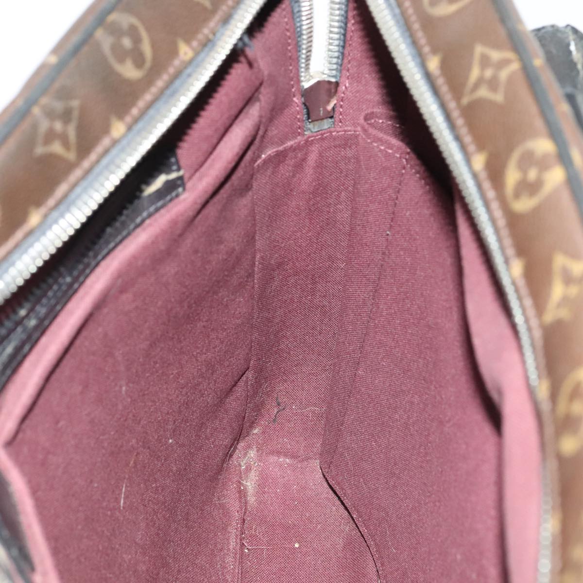 LOUIS VUITTON Monogram Macassar Soft briefcase Bag 2way M56719 LV bs17853