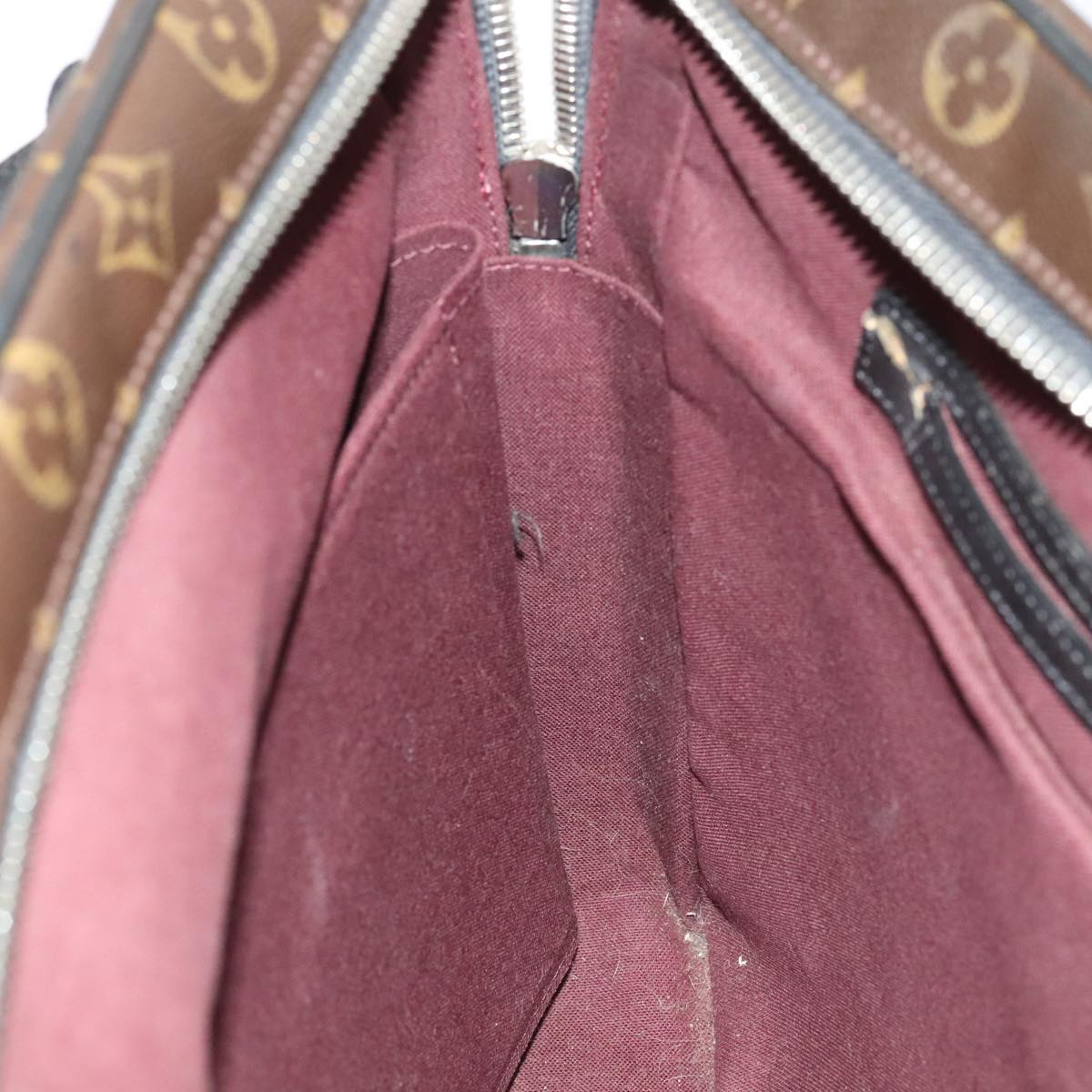LOUIS VUITTON Monogram Macassar Soft briefcase Bag 2way M56719 LV bs17853