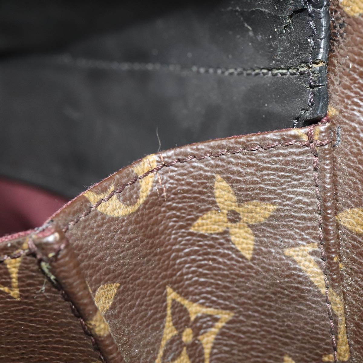LOUIS VUITTON Monogram Macassar Soft briefcase Bag 2way M56719 LV bs17853