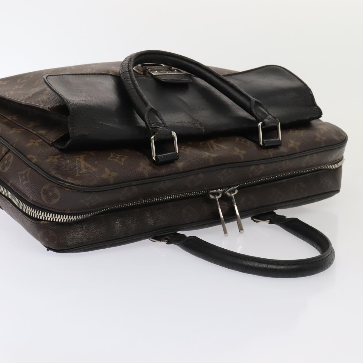 LOUIS VUITTON Monogram Macassar Soft briefcase Bag 2way M56719 LV bs17853